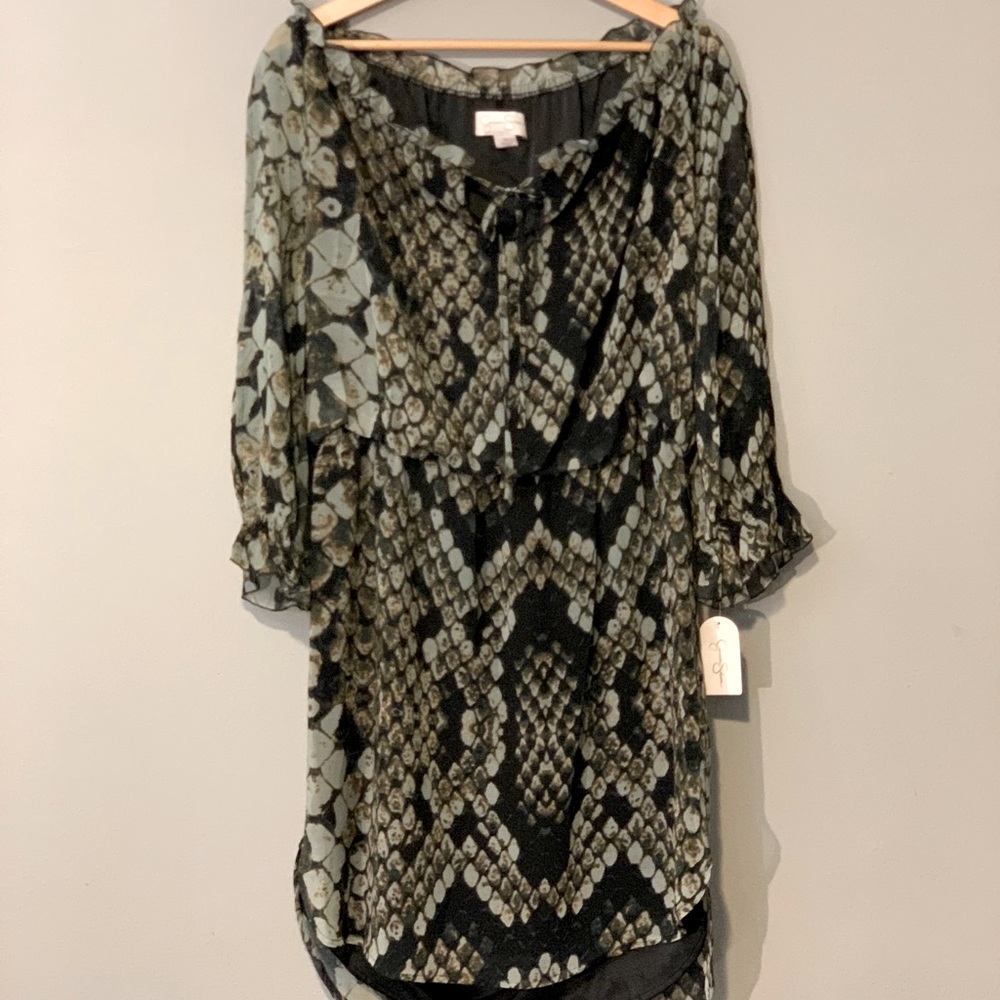 NWT Jessica Simpson Anaconda Dark dress